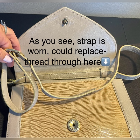 Yves Saint Laurent Leather Shoulder Bag & dust bag - Picture 12 of 13